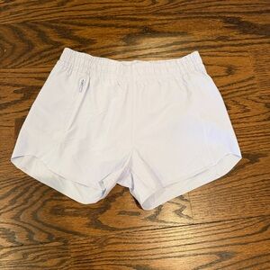 Athleta Light Lavender Girls' Active Shorts with Zipper Pocket